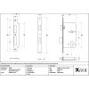 Polished Chrome Euro Din Sash Lock - 60mm Backset/72mm Centre