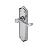 Heritage Brass Door Handle Lever Latch Buckingham Design Polished Chrome finish