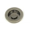 Pewter 60mm Plain Round Pull - Privacy Set