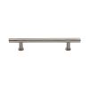 Heritage Brass Cabinet Pull T-Bar Design with 16mm Rose 160mm CTC Satin Nickel Finish