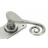 Pewter Monkeytail Lever Latch Set