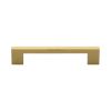 Heritage Brass Cabinet Pull Metro Design 128mm CTC Satin Brass Finish