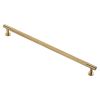 Ftd Knurled Pull Handle 320mm c/c - Satin Brass