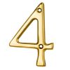 Numerals (0-9) Number 4 - Stainless Brass