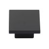 Classic Square Cabinet Knob Matt Black Silk Touch Finish 40mm