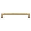 Heritage Brass Cabinet Pull Bauhaus Design 203mm CTC Satin Brass Finish