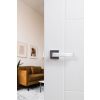 Forme Asti Lever Door Handle on Minimal Square Rose - Satin Chrome