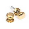 Aged Brass Mushroom Mortice/Rim Knob Set