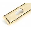 Aged Brass Hammered Newbury Slimline Espag. Lock Set