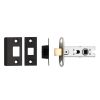 64mm Ce B/T Tubular Mortice Latch Square   - Matt Black