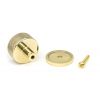 Polished Brass Brompton Cabinet Knob - 32mm (Plain)