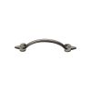 Rustic Pewter Cabinet Pull Fleur-de-lys Design 106mm