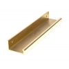 Polished Brass 200mm Plain Edge Pull