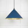 Smooth Brass Hockley Pendant in Upstream