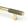 Aged Brass Half Brompton Pull Handle - Medium