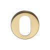 Heritage Brass Oval Profile Cylinder Escutcheon Satin Brass Finish