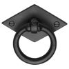 Black Iron Rustic Diamond Cabinet Ring Drop Pull