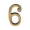 Heritage Brass Numeral 6 Concealed Fix 76mm (3") Antique Brass finish