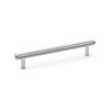 Alexander & Wilks - Crispin Knurled T-bar Cupboard Pull Handle - Polished Chrome - 160mm