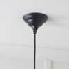 Smooth Brass Hockley Pendant in Elan Black