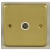 Eurolite Stainless Steel TV Socket Satin Brass