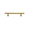 Heritage Brass Cabinet Pull T-Bar Design with 16mm Rose 101mm CTC Satin Brass Finish