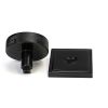 Black Brompton Centre Door Knob (Square)