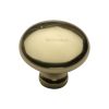 Heritage Brass Cabinet Knob Victorian Round Design 38mm Polished Brass finish