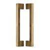 Heritage Brass Back to Back Door Pull Handle Metro Design 305mm Antique Brass Finish