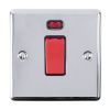 Eurolite Enhance Decorative 45Amp Switch with Neon Indicator Polished Chrome