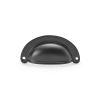 Alexander & Wilks - Collaco Ridged Cabinet Cup Pull - Black