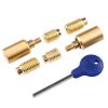 Sash Window Stop  - Satin Brass