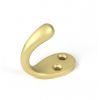 Satin Brass Celtic Single Robe Hook