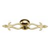 Heritage Brass Cabinet Knob Oval/Backplate Design 32mm Polished Brass finish