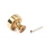 Aged Brass Scully Cabinet Knob - 38mm