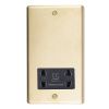 Eurolite Stainless Steel Shaver Socket Satin Brass