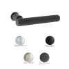 Millhouse Brass Stephenson Lever Door Handle on Concealed Round Rose - Matt Black