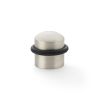 Alexander & Wilks - Dome Top Floor Mounted Door Stop -  Satin Nickel