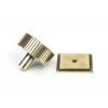 Aged Brass Judd Cabinet Knob - 38mm (Square)