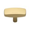 Heritage Brass Cabinet Knob Rectangular Design 47mm Satin Brass finish