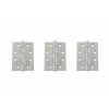 Atlantic Ball Bearing Hinges Grade 11 Fire Rated 4" x 3" x 2.5mm - Polished Chrome (Set of 3)