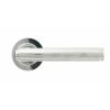 Polished Chrome Brompton Lever on Rose Set (Plain) - Unsprung