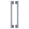 Heritage Brass Back to Back Door Pull Handle Metro Design 457mm Polished Chrome Finish