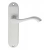 Andros Lever On Latch Backplate - Satin Chrome