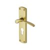 Project Hardware Door Handle for Euro Profile Plate Luca Design Polished Brass finish