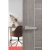 Forme Asti Lever Door Handle on Minimal Round Rose - Satin Nickel