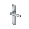 Heritage Brass Door Handle Lever Lock Deco Design Satin Chrome finish