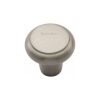 Heritage Brass Cabinet Knob Round Edge Design 32mm Satin Nickel finish