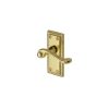 Heritage Brass Door Handle Lever Latch Georgian Short Design Polished Brass finish