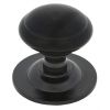 Black Round Centre Door Knob